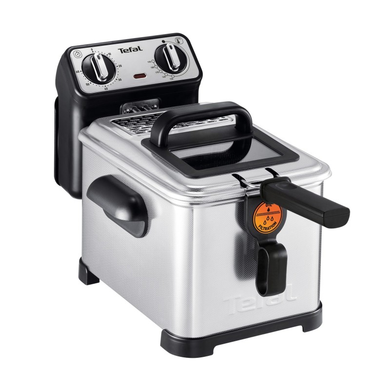 Tefal FR 5101 Filtra Pro Inox & Design Fritteuse Edelstahl Nero